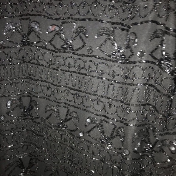 Ste’ney plus size vintage black long sleeve sequin beaded vintage blouse 1X - Picture 2 of 10